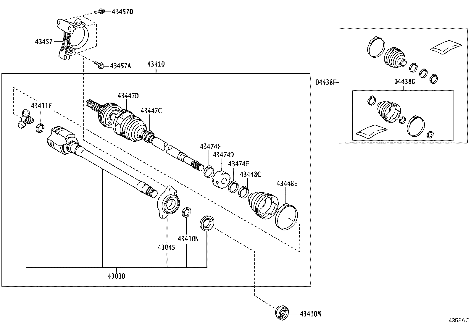 Exploded illustration 4353AC