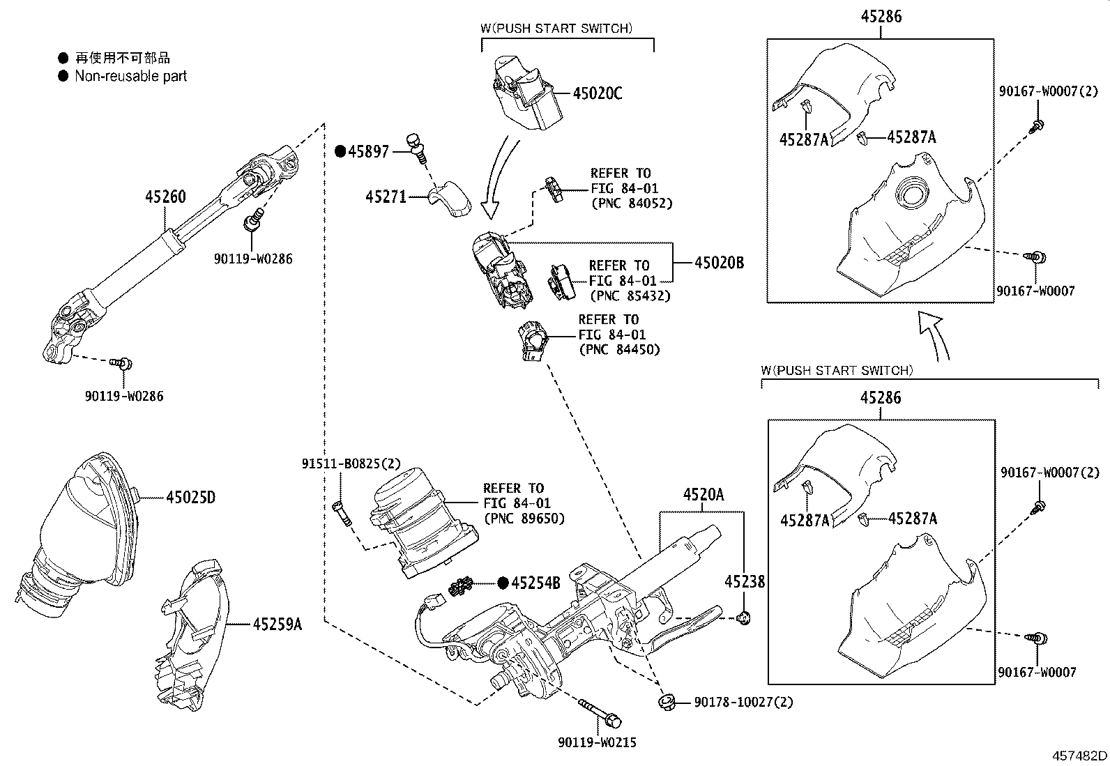 Exploded illustration 457482D