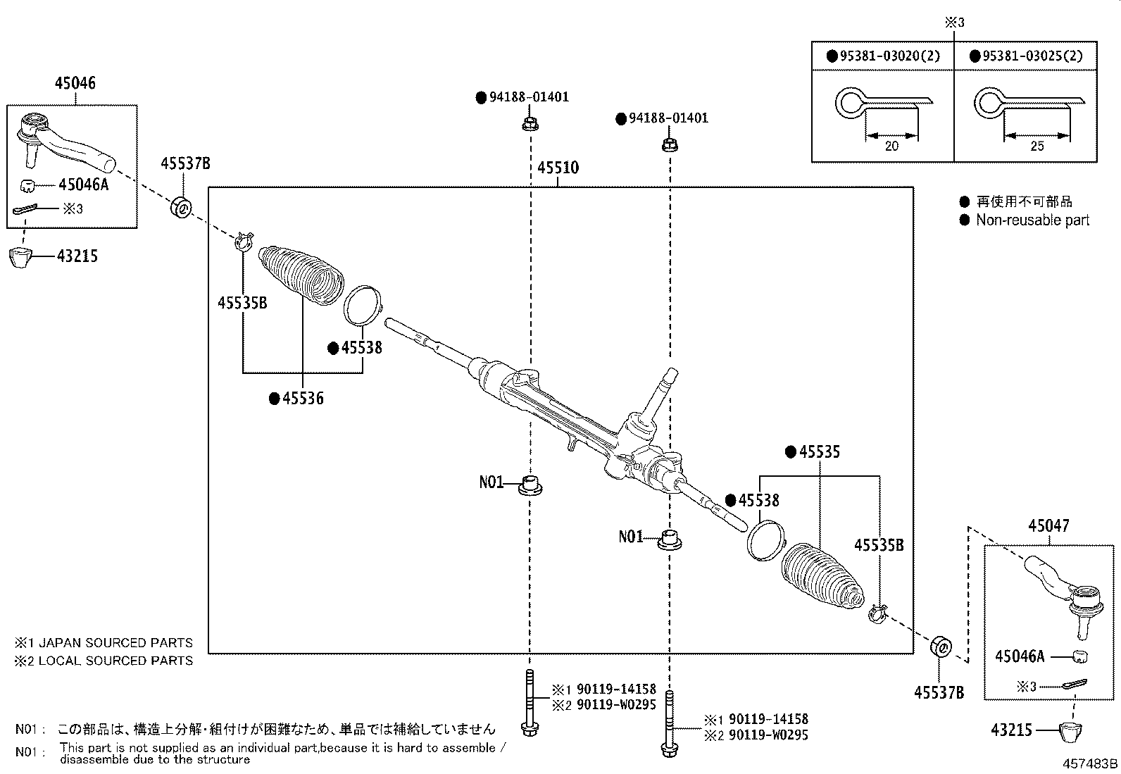 Exploded illustration 457483B