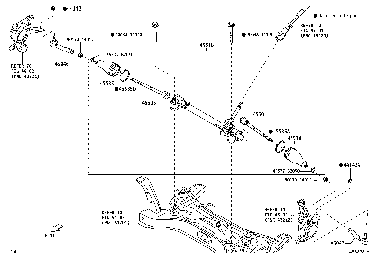 Exploded illustration 458338A