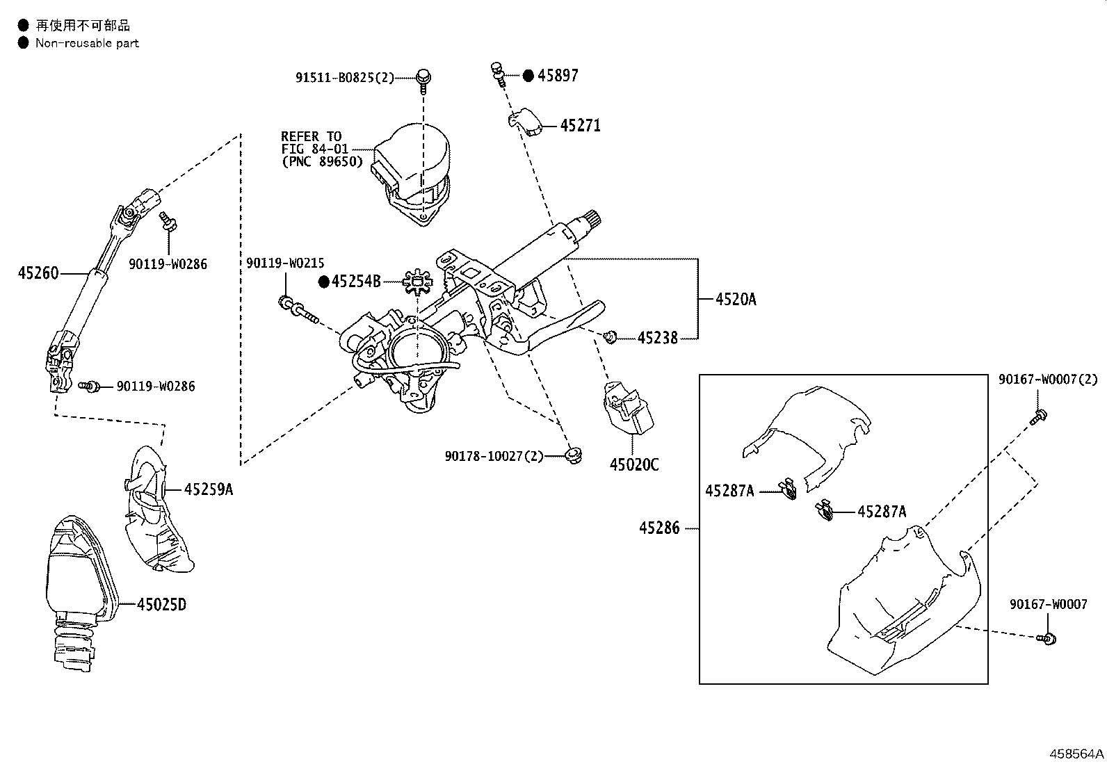 Exploded illustration 458564A