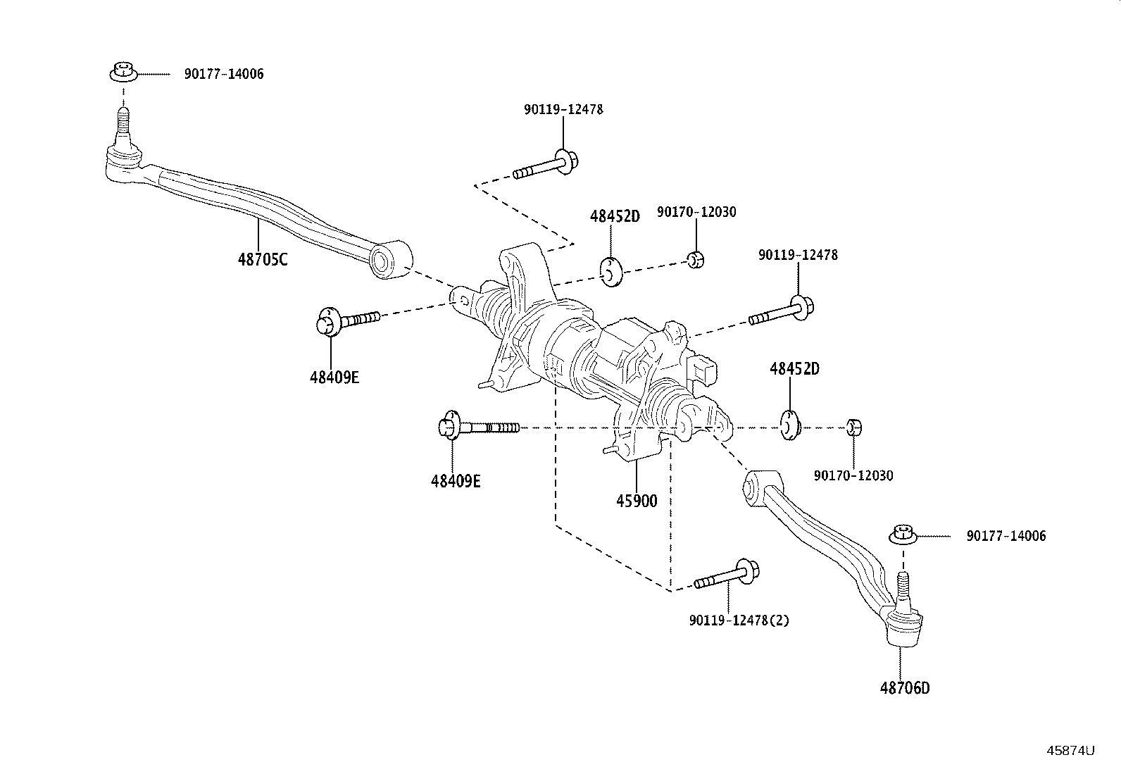 Exploded illustration 45874U