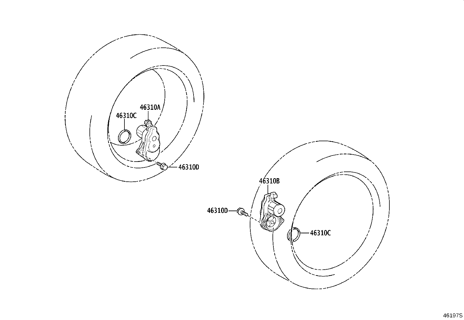 Exploded illustration 46197S