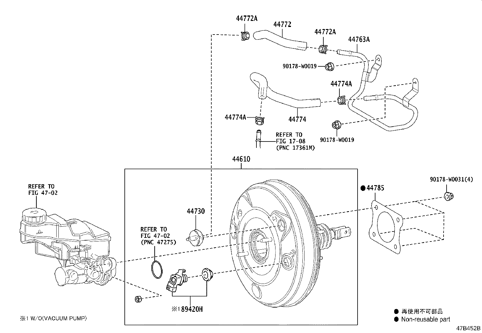 Exploded illustration 47B452B