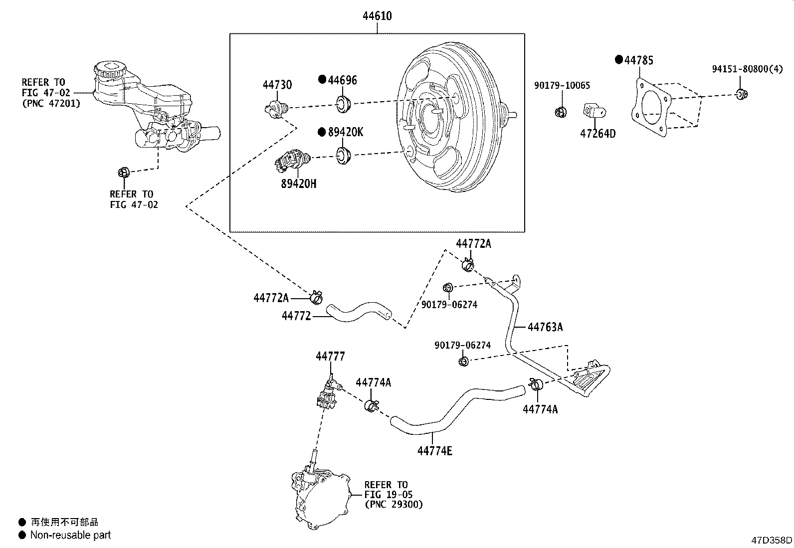 Exploded illustration 47D358D
