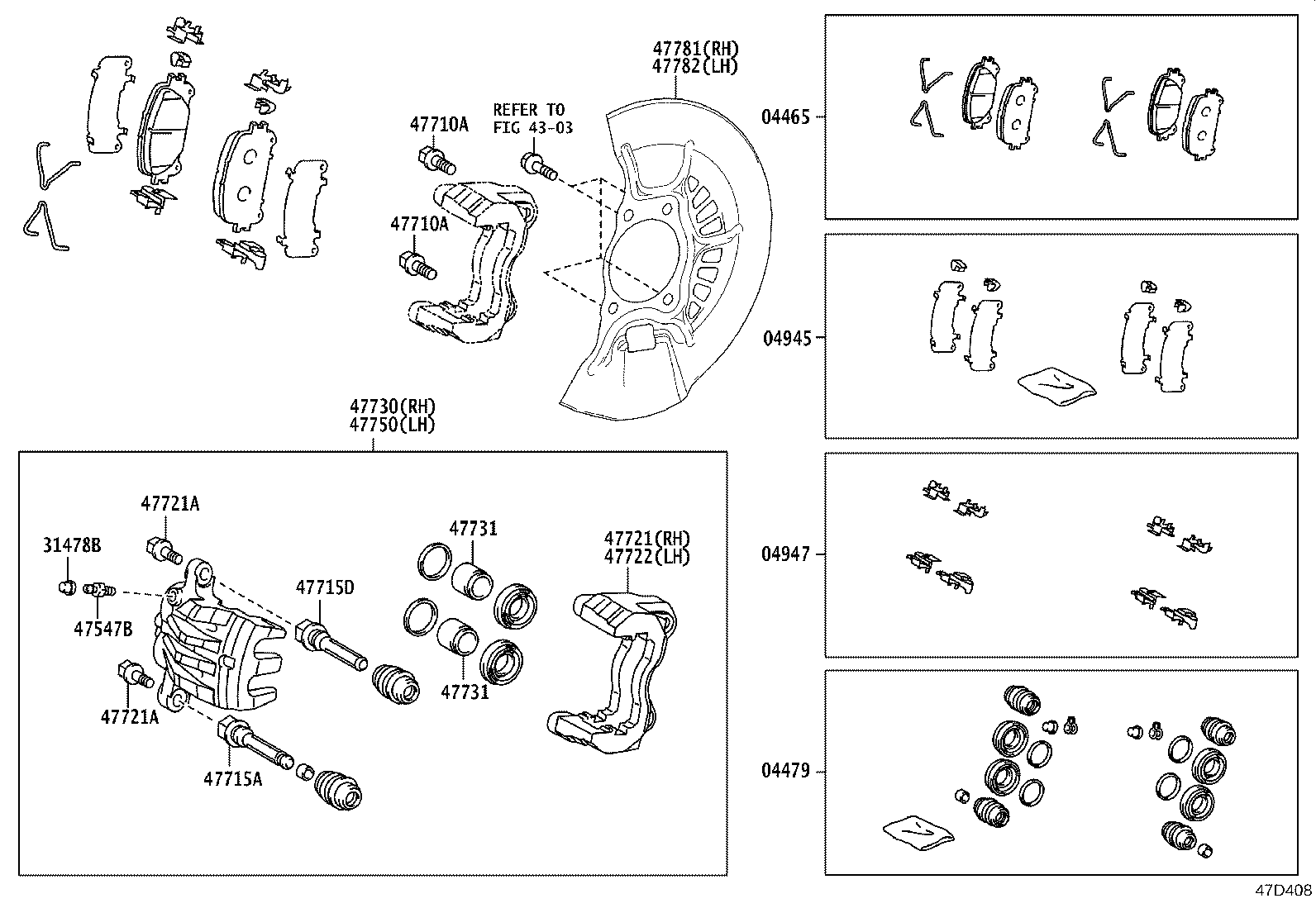 Exploded illustration 47D408