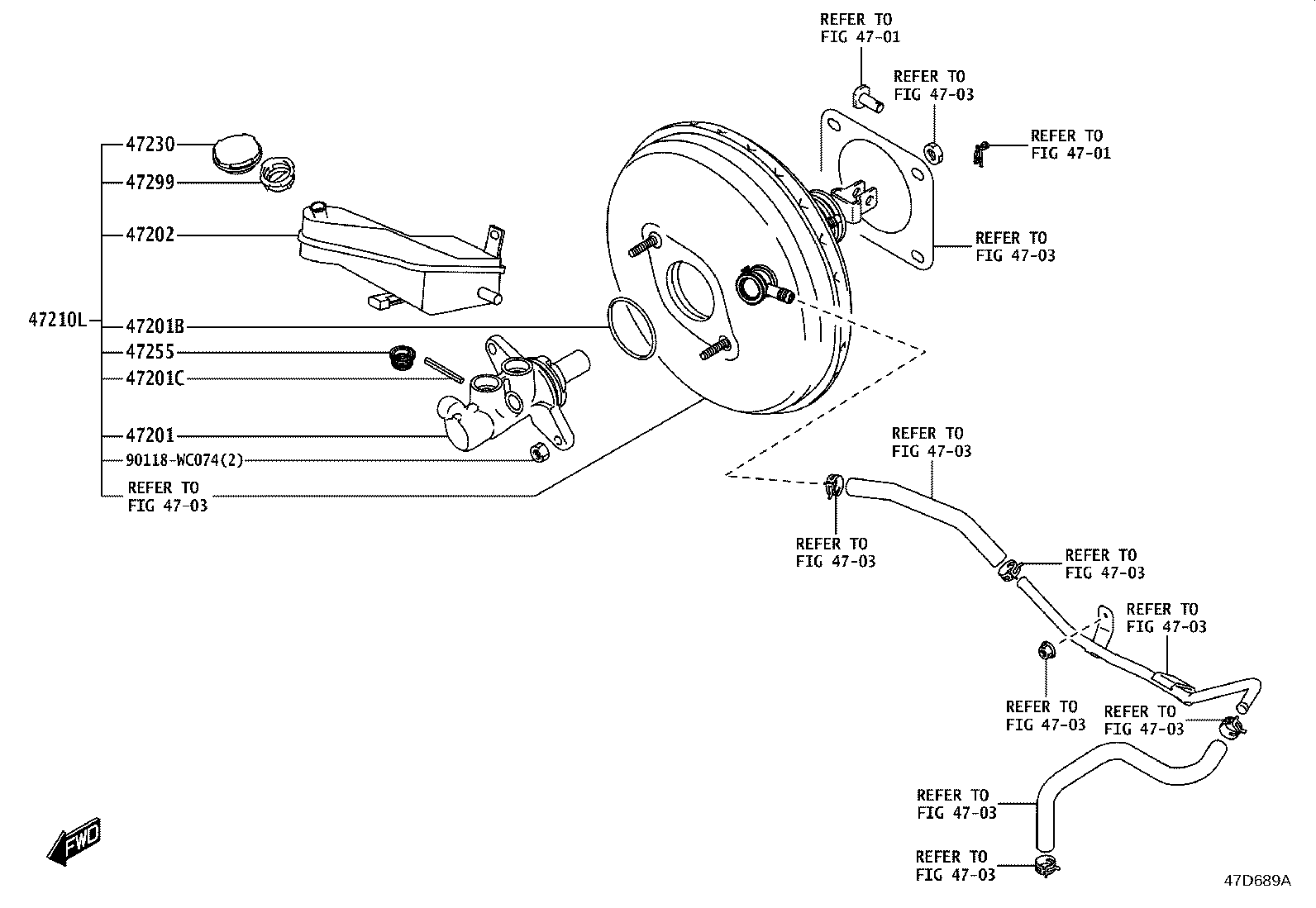 Exploded illustration 47D689A