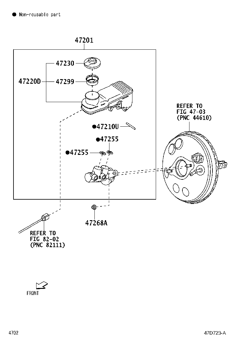 Exploded illustration 47D723A