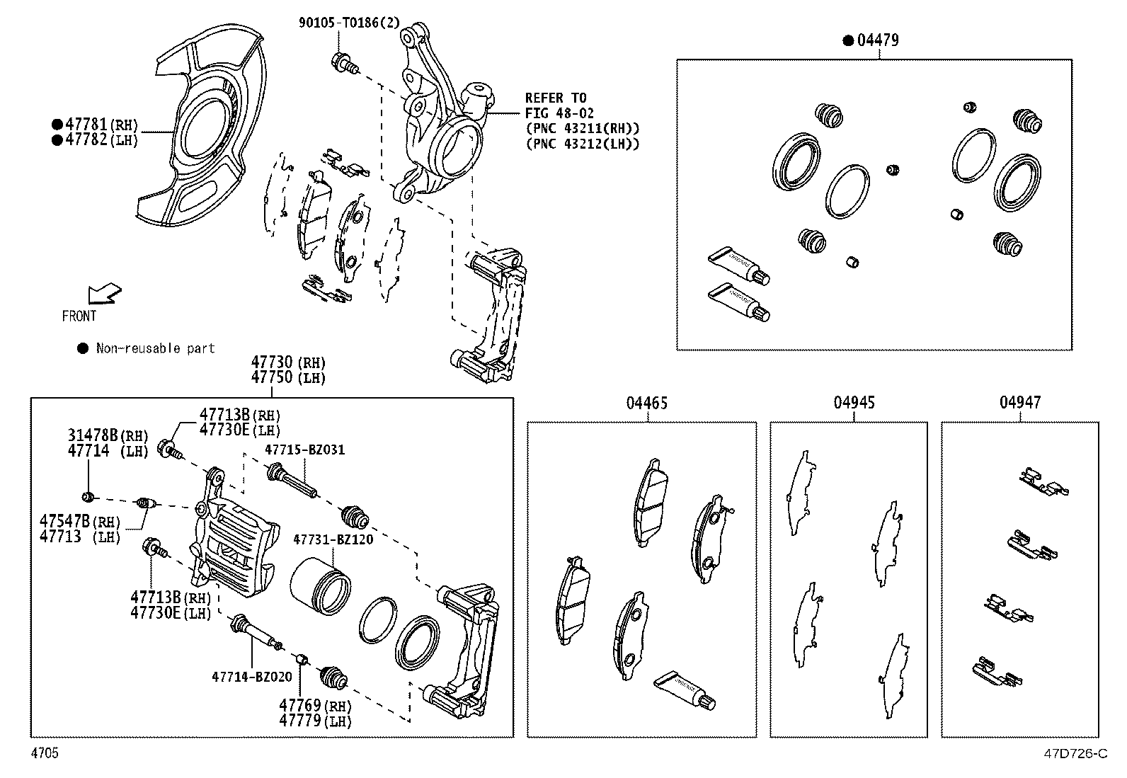 Exploded illustration 47D726C