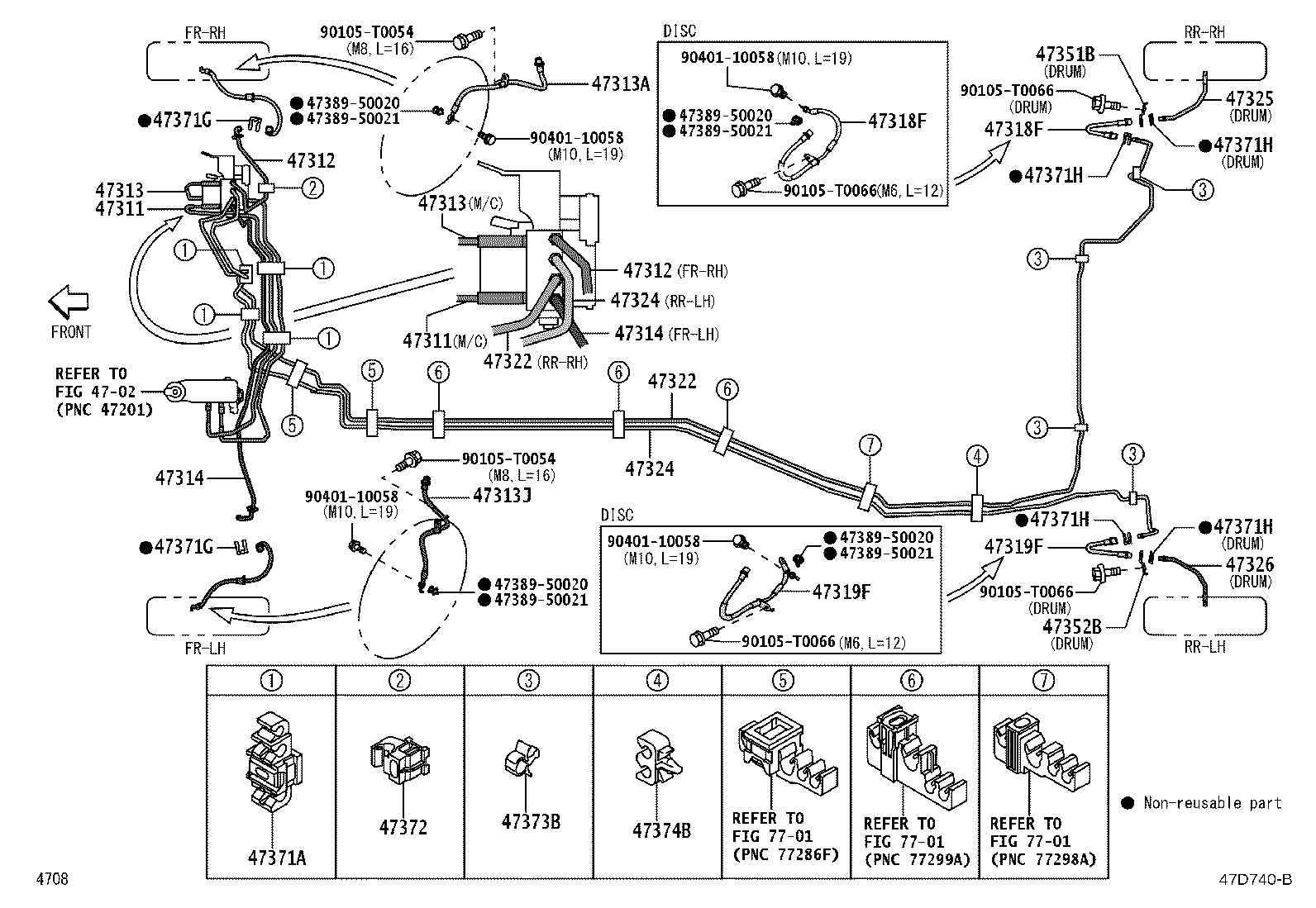 Exploded illustration 47D740B