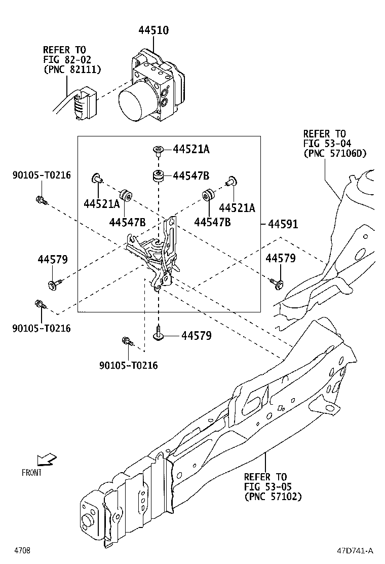 Exploded illustration 47D741A
