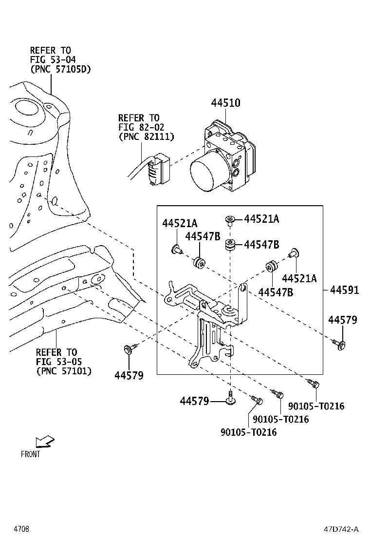 Exploded illustration 47D742A