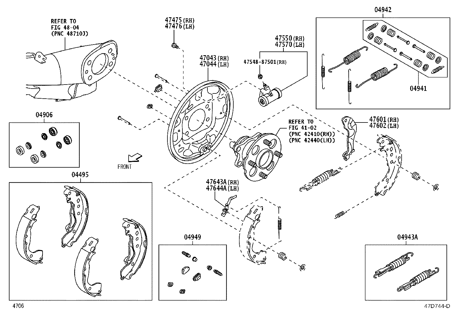 Exploded illustration 47D744D