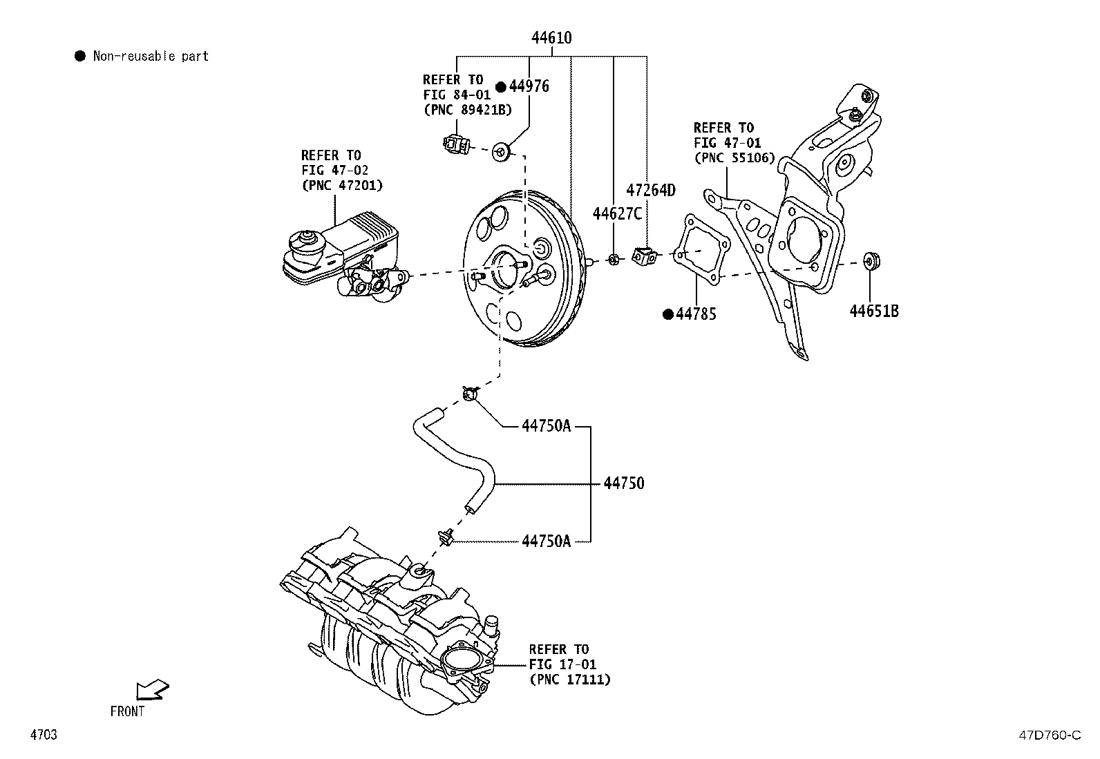 Exploded illustration 47D760C