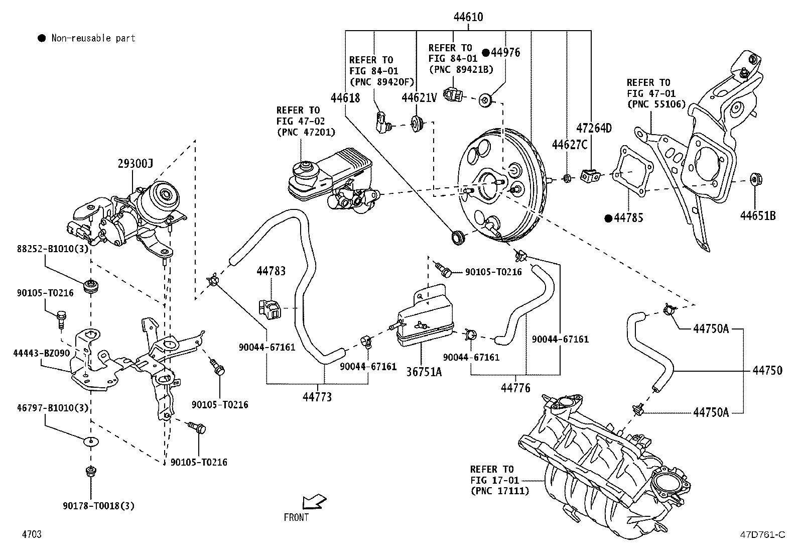 Exploded illustration 47D761C