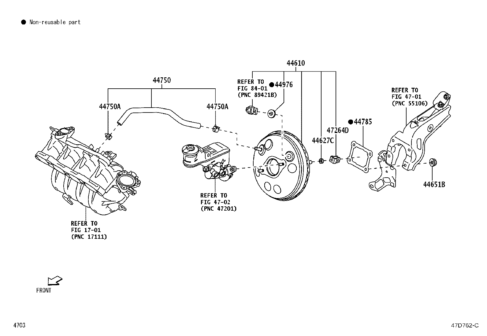 Exploded illustration 47D762C