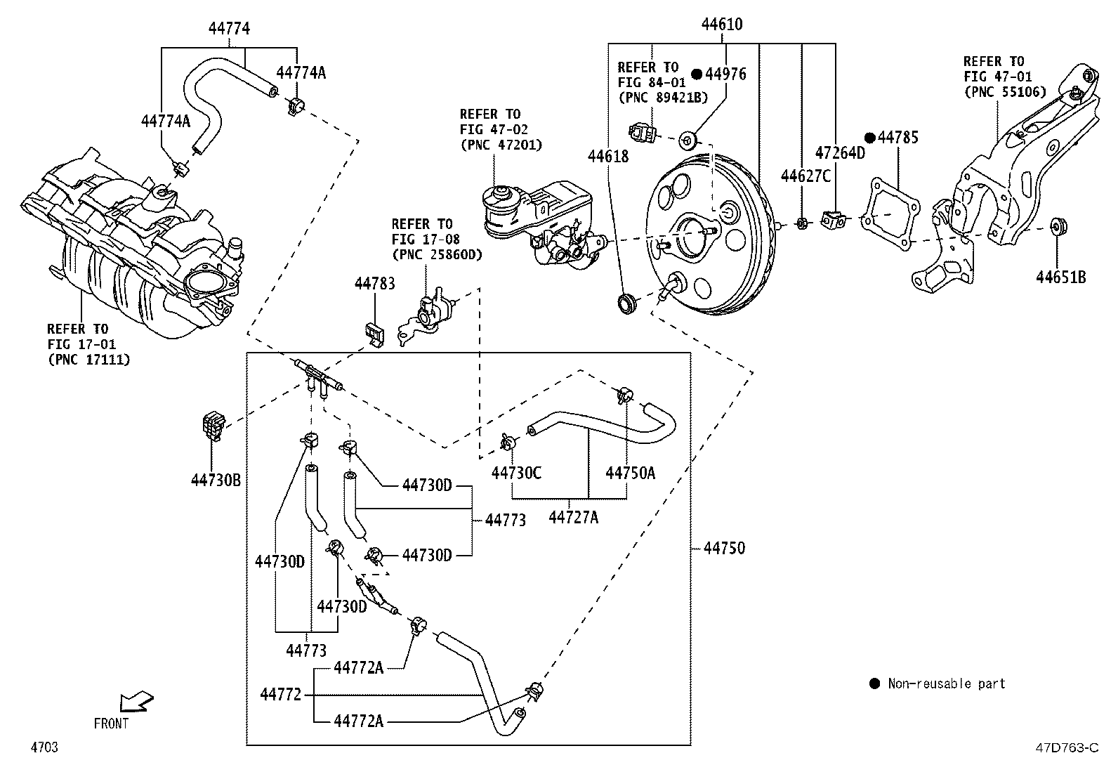 Exploded illustration 47D763C