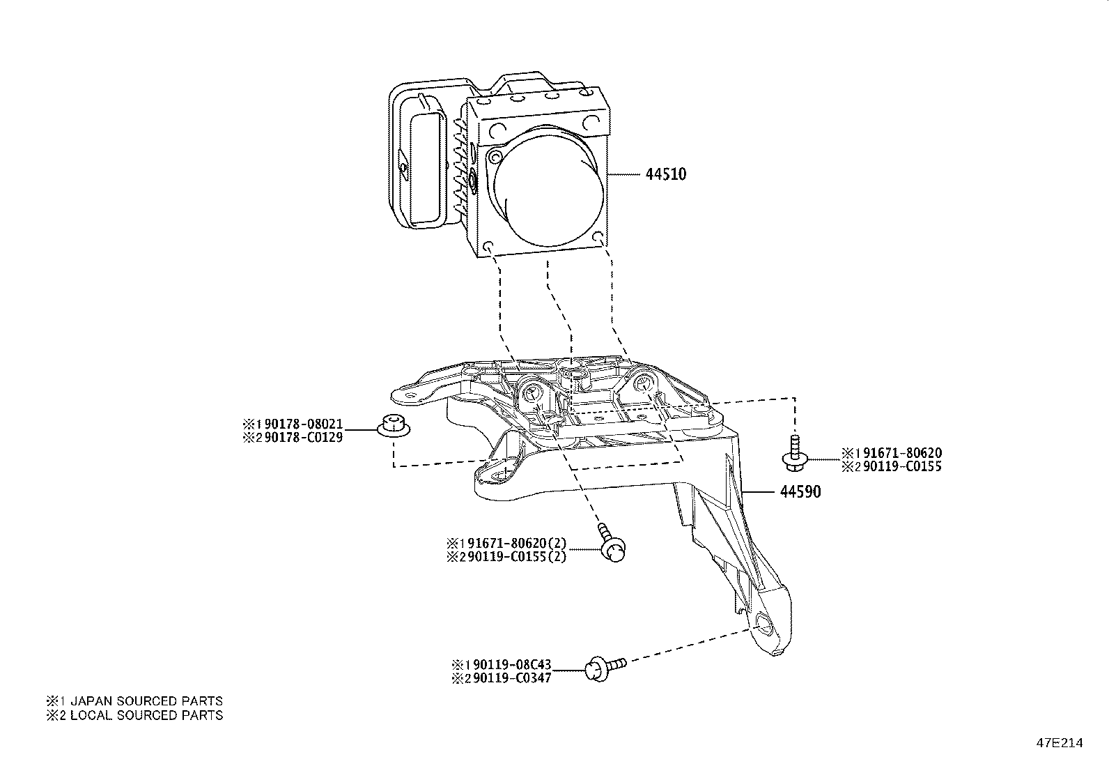 Exploded illustration 47E214