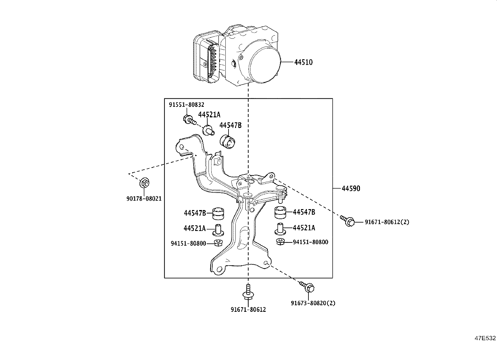 Exploded illustration 47E532