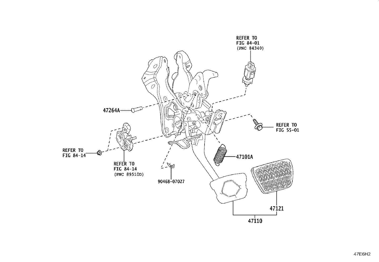 Exploded illustration 47E6H2