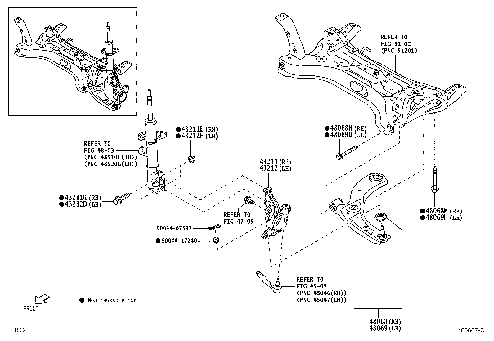 Exploded illustration 485667C
