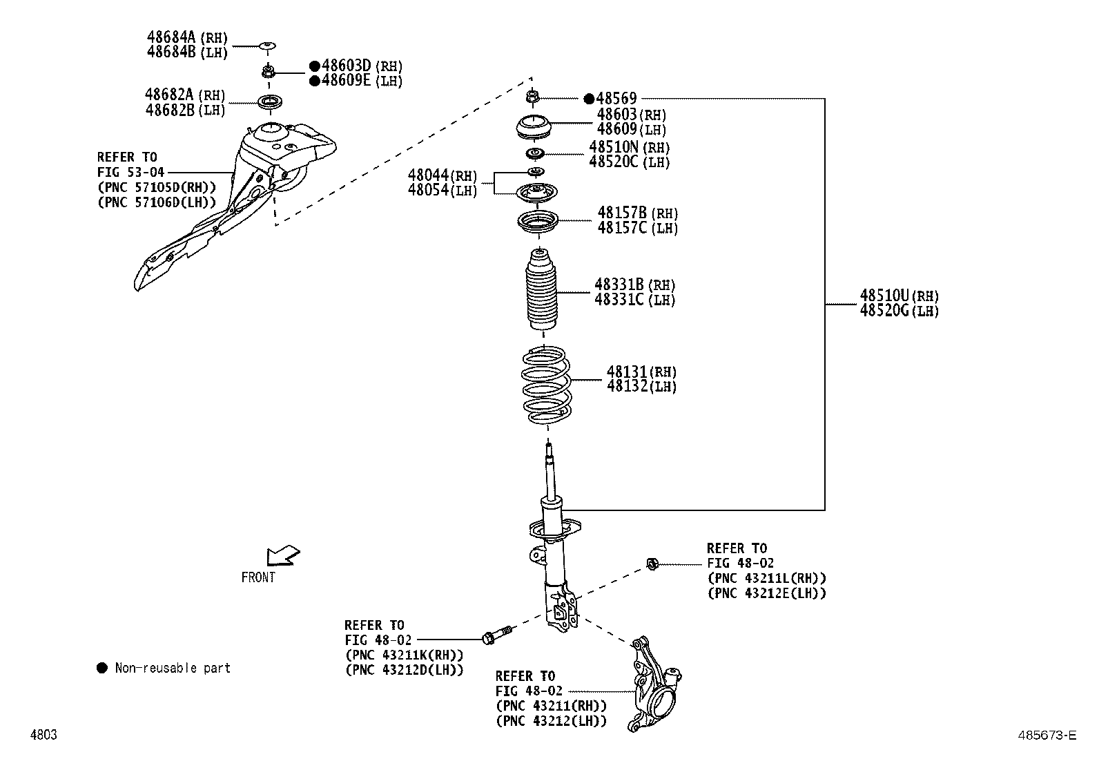 Exploded illustration 485673E
