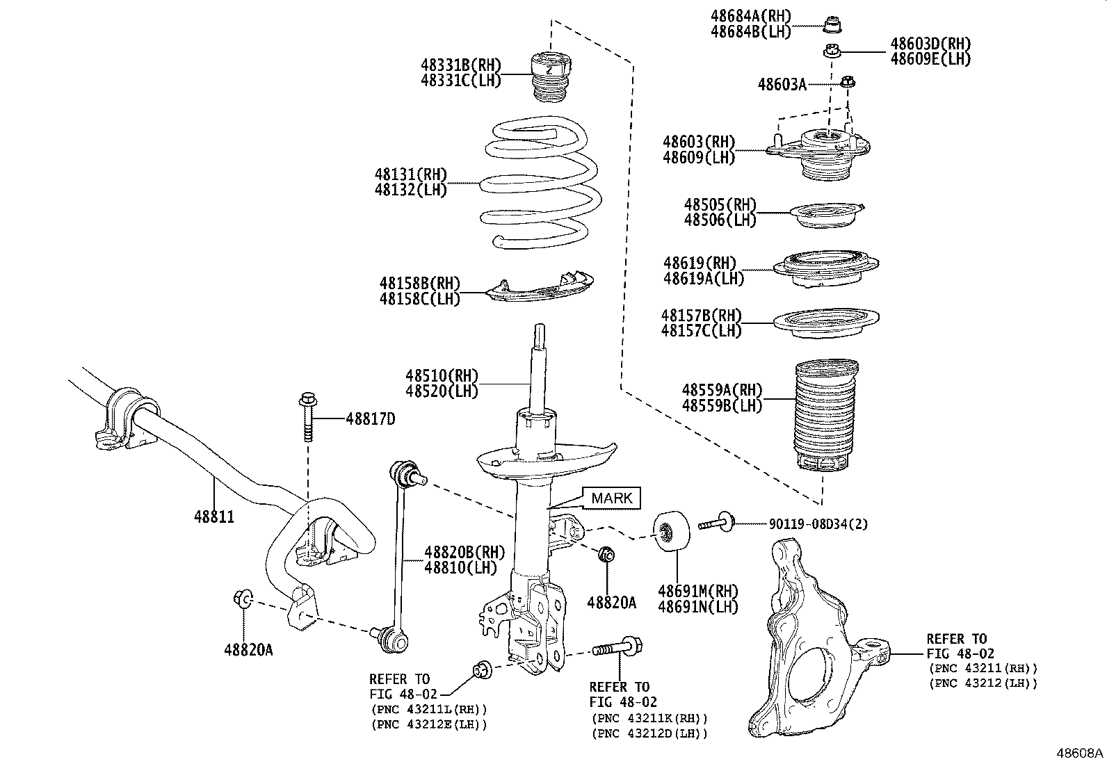 Exploded illustration 48608A