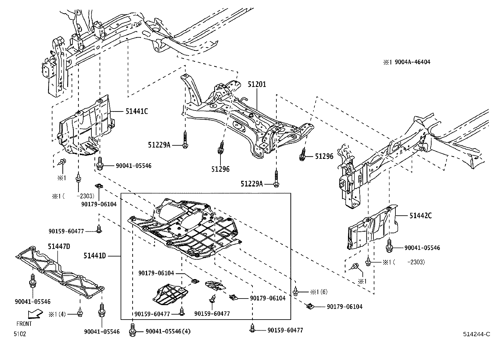 Exploded illustration 514244C