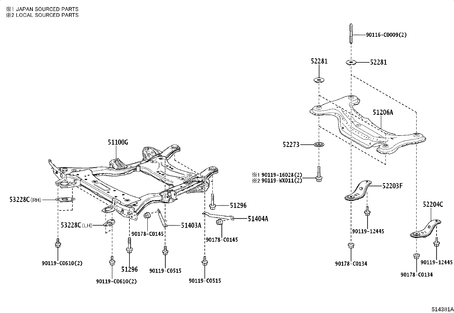 Exploded illustration 514381A