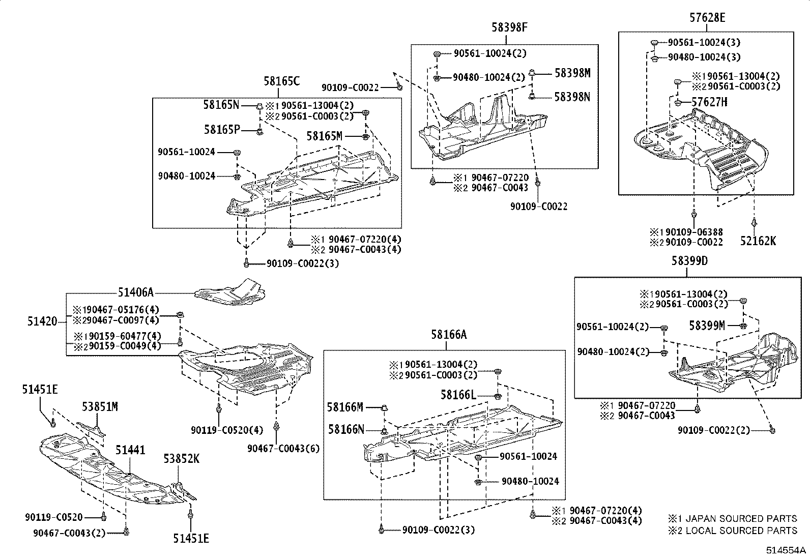 Exploded illustration 514554A