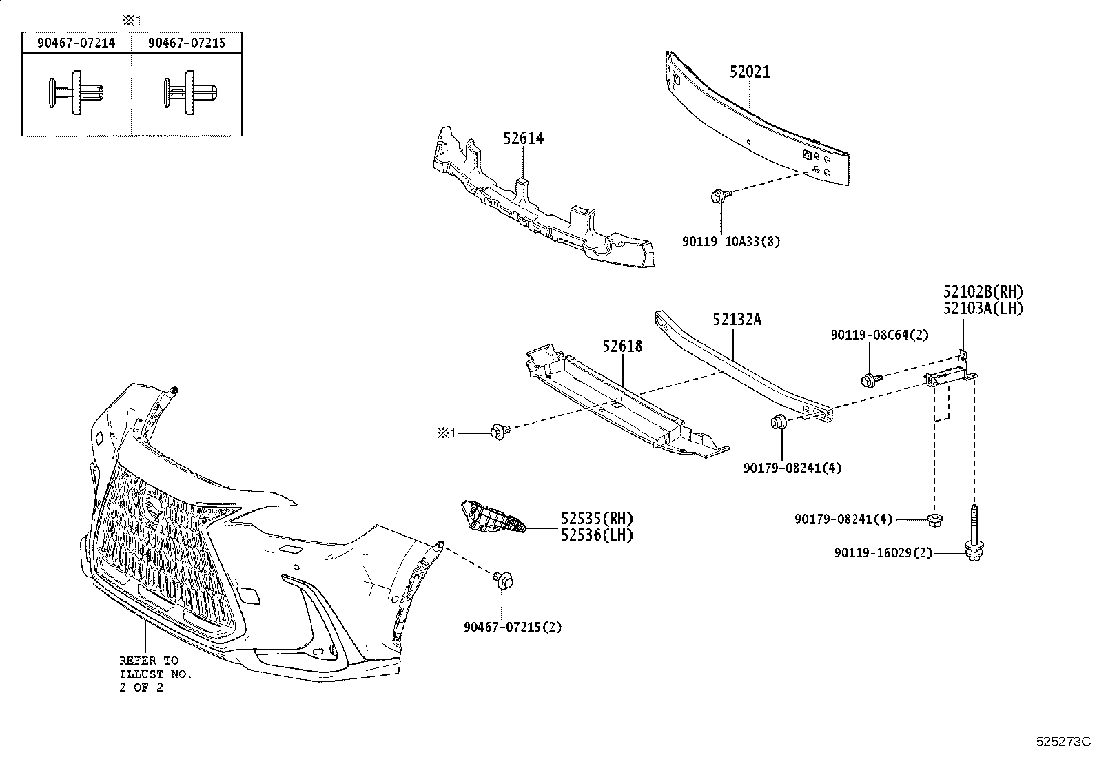 Exploded illustration 525273C