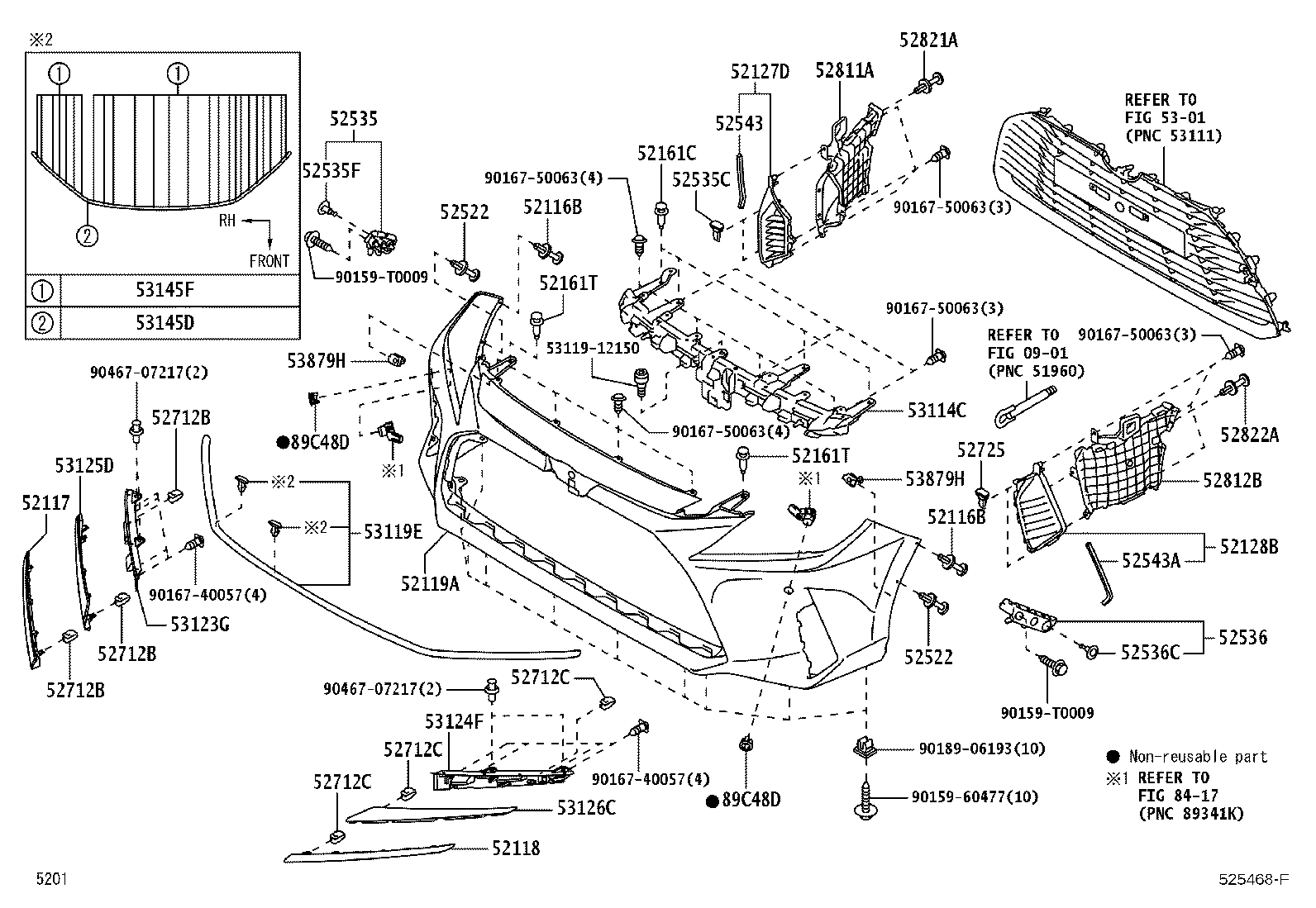Exploded illustration 525468F