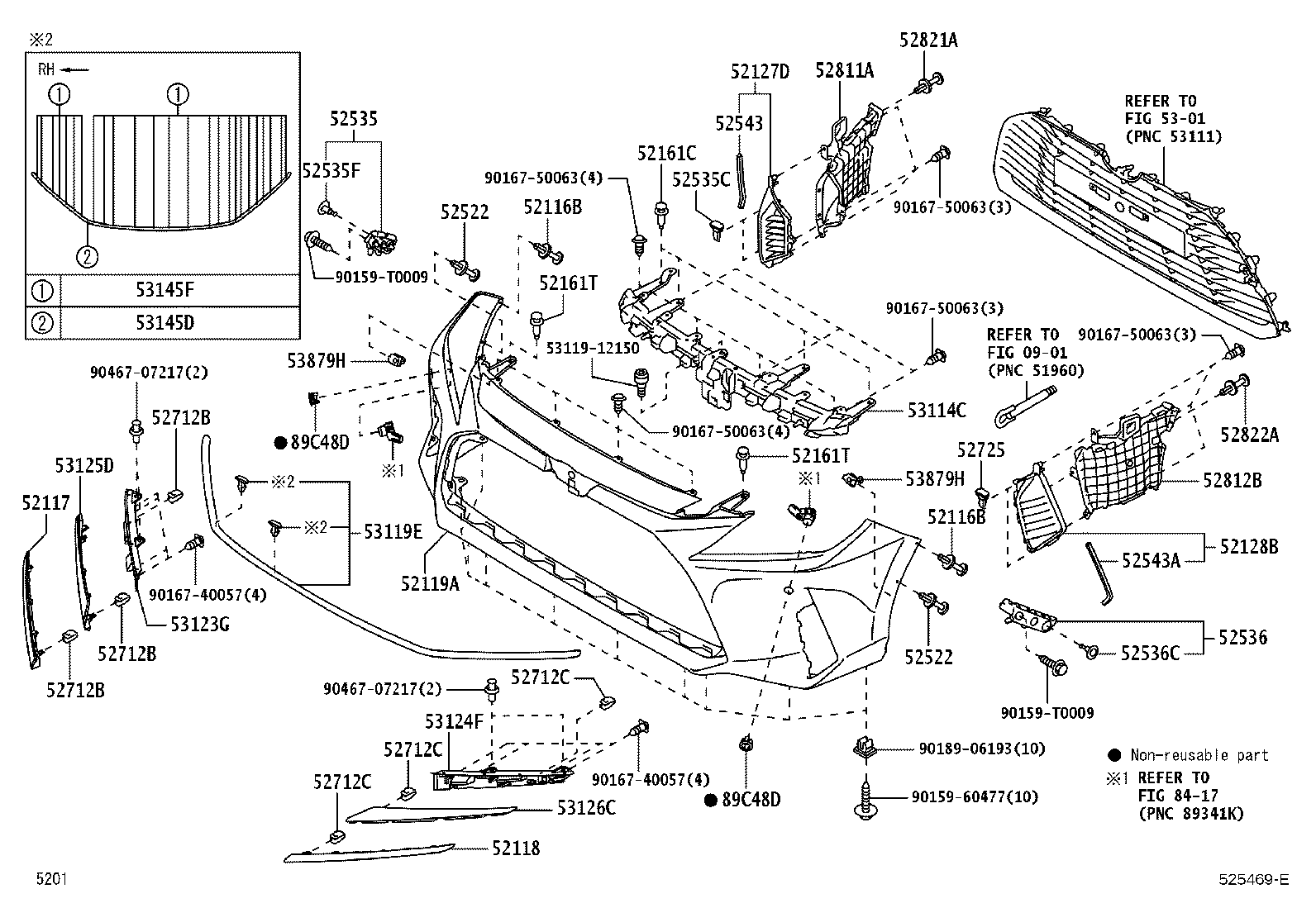 Exploded illustration 525469E