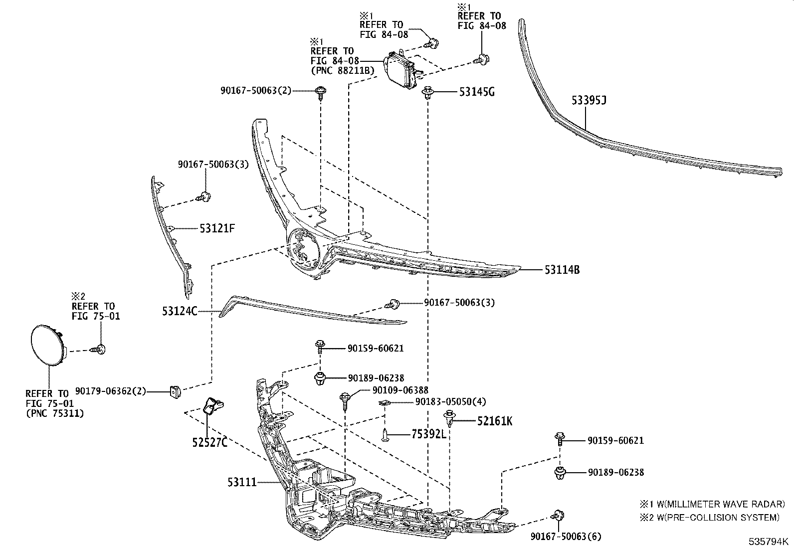 Exploded illustration 535794K
