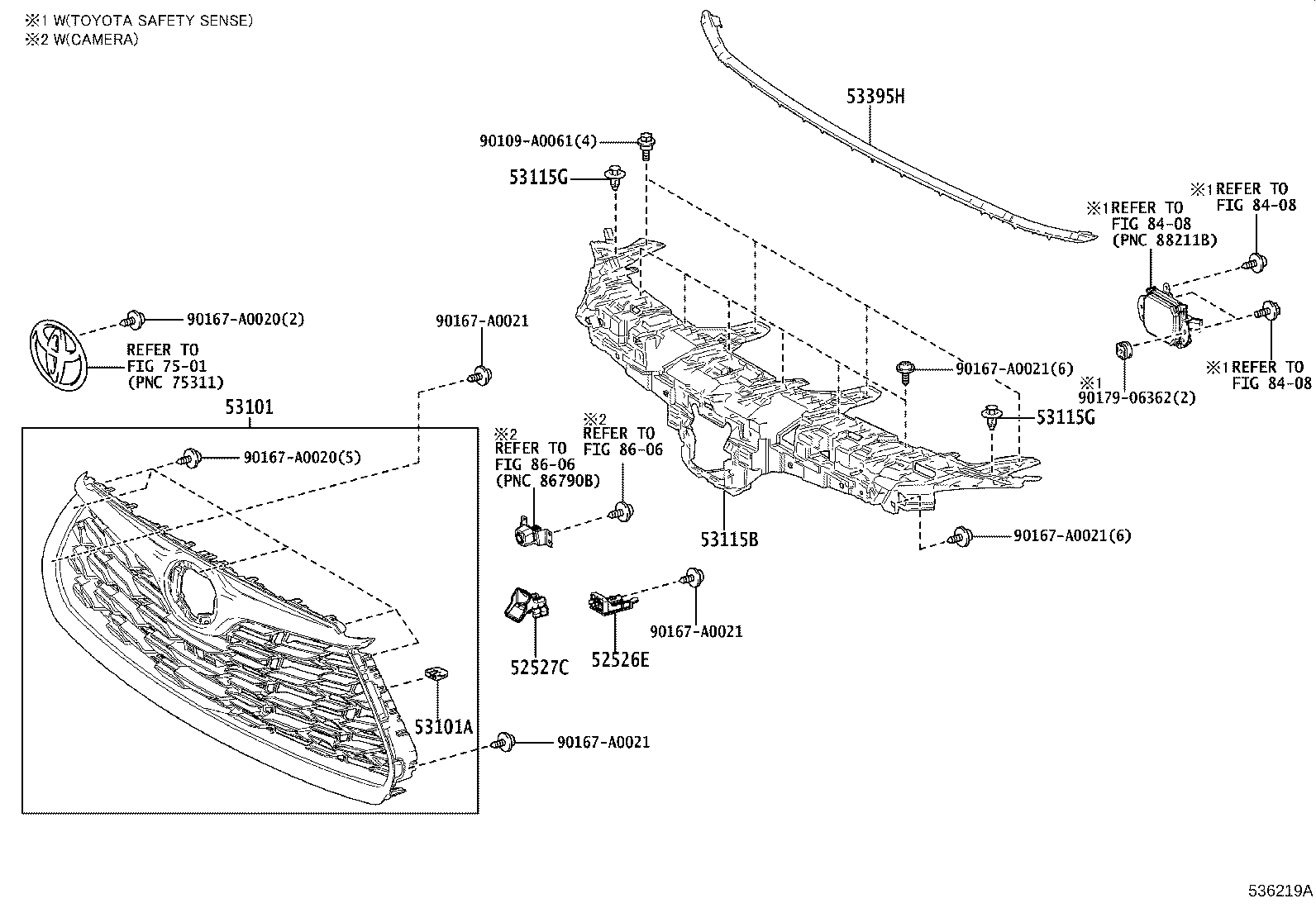 Exploded illustration 536219A