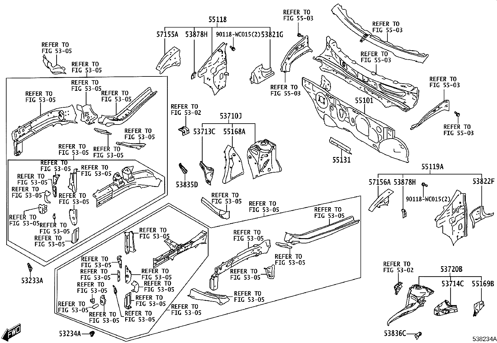Exploded illustration 538234A