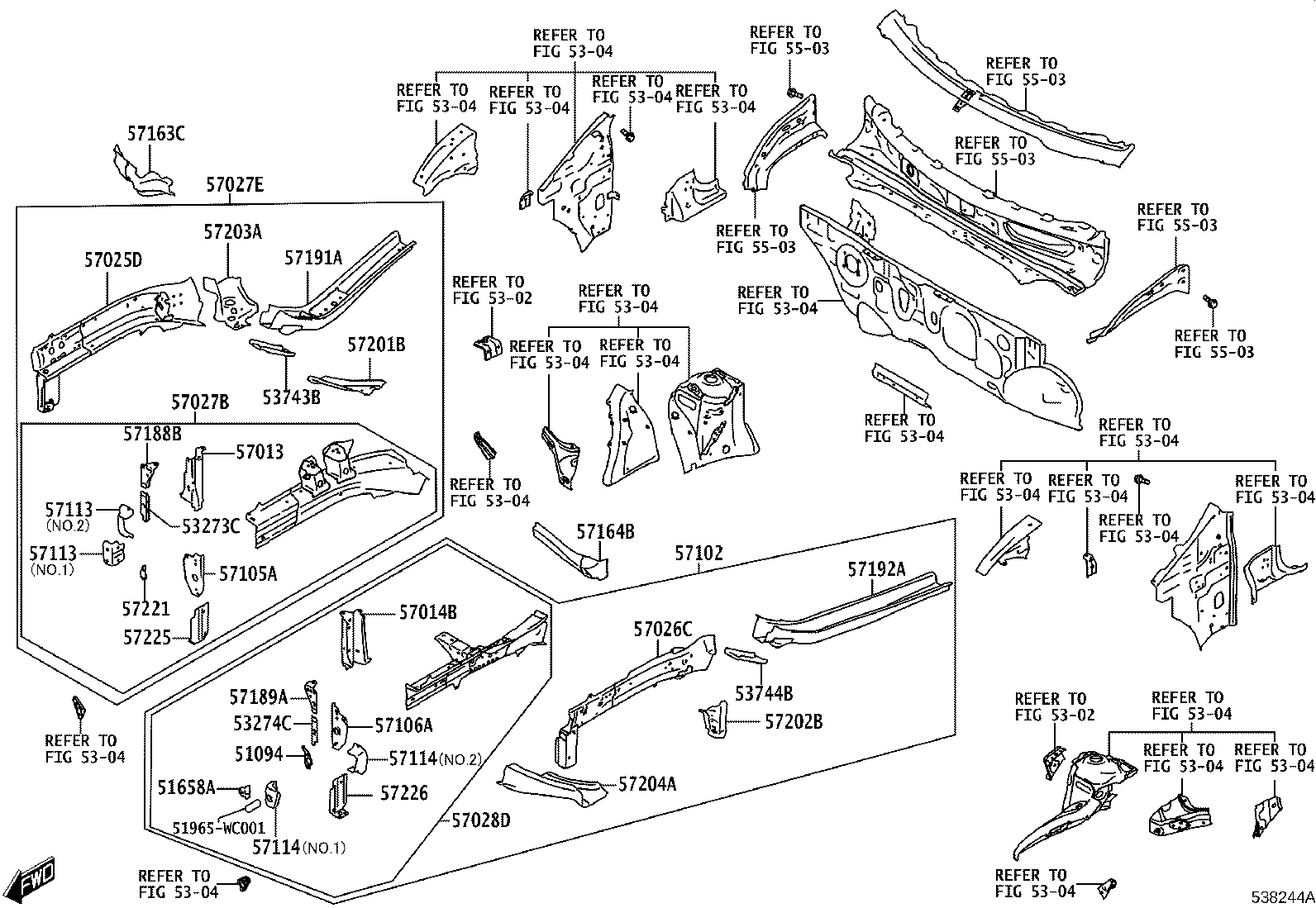 Exploded illustration 538244A