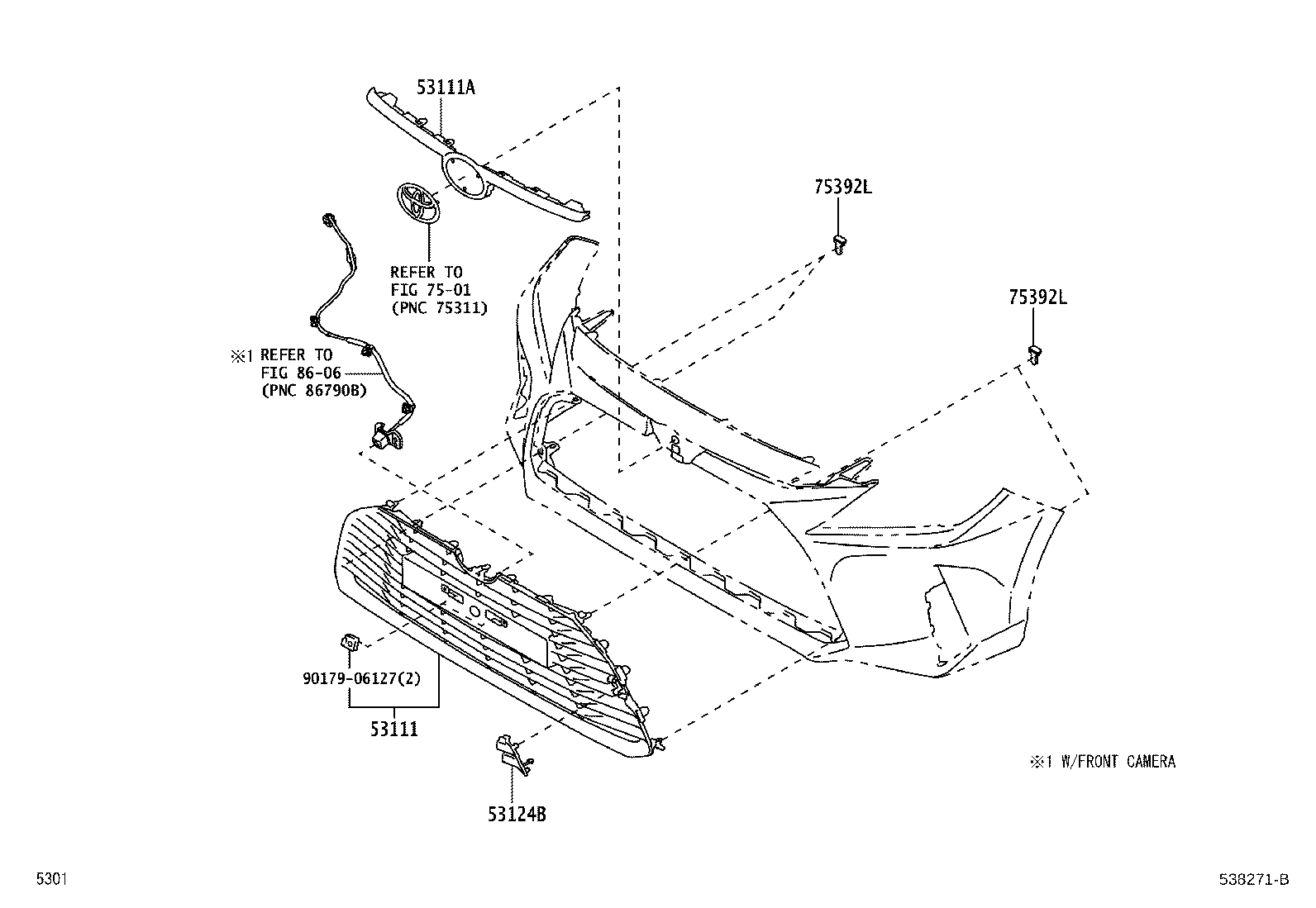 Exploded illustration 538271B