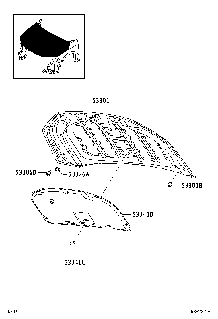 Exploded illustration 538282A