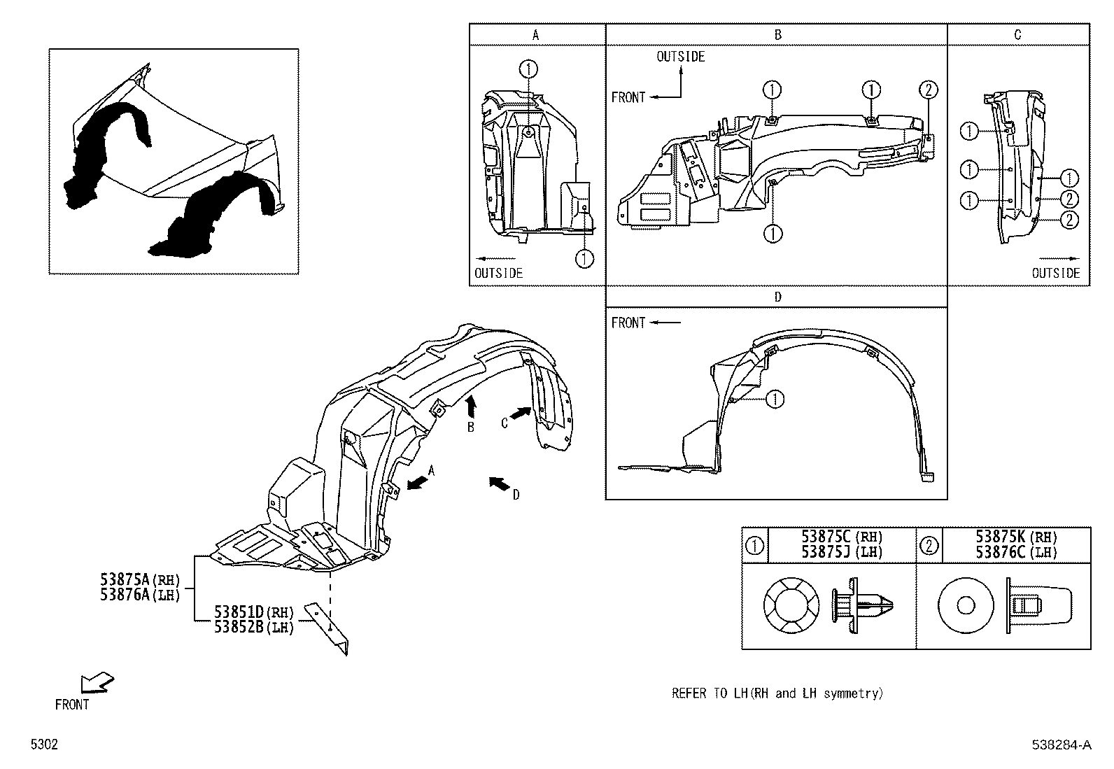 Exploded illustration 538284A