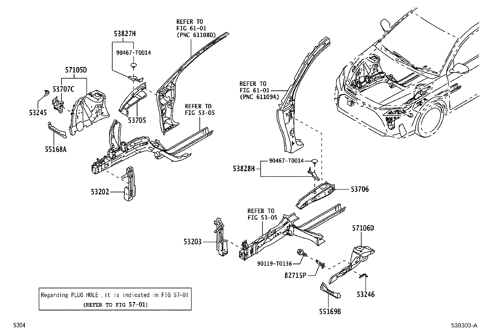Exploded illustration 538303A