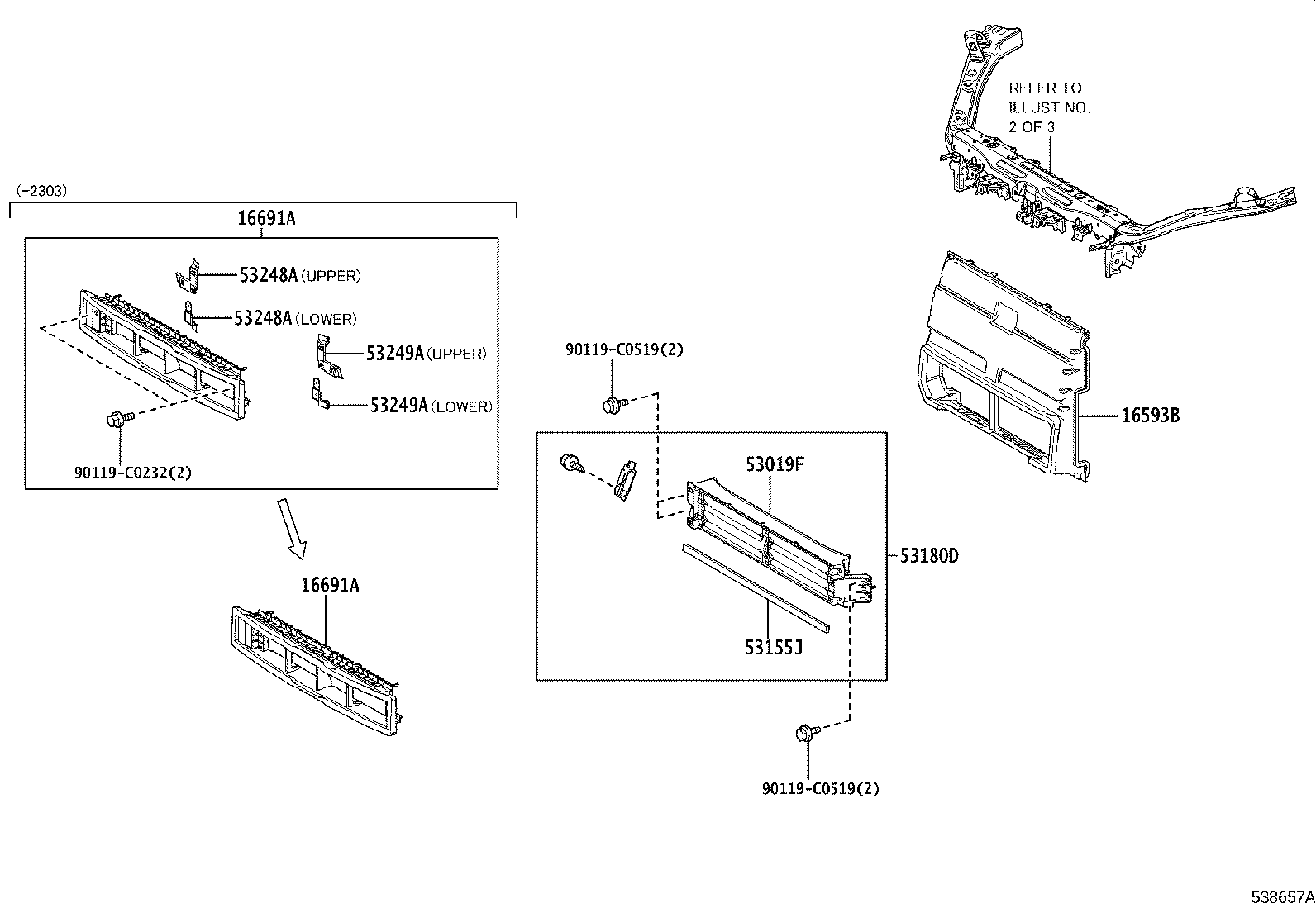 Exploded illustration 538657A