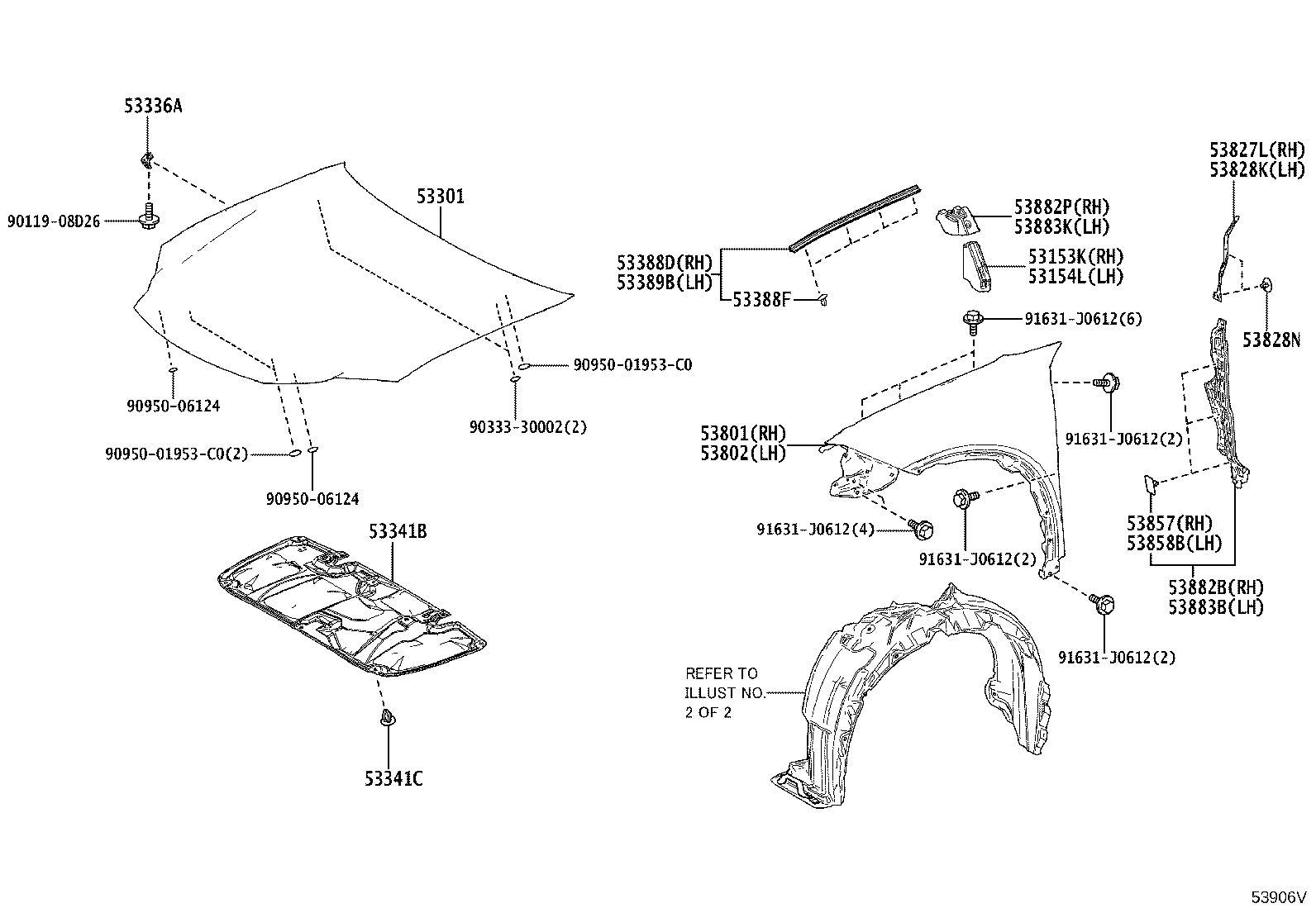 Exploded illustration 53906V