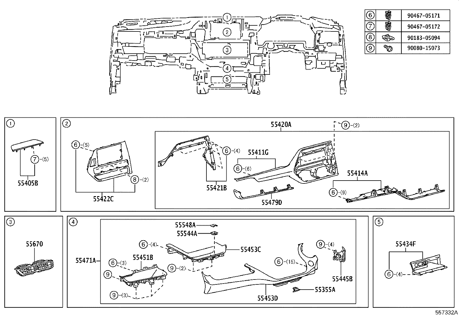 Exploded illustration 557332A