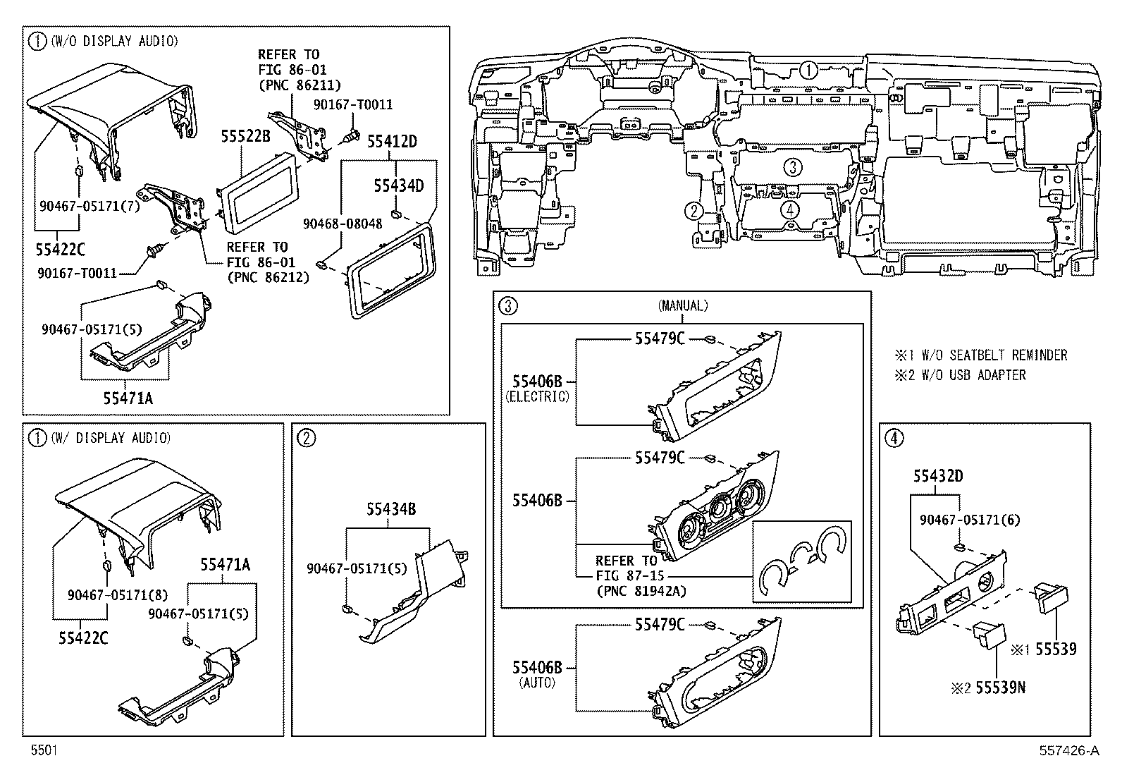 Exploded illustration 557426A