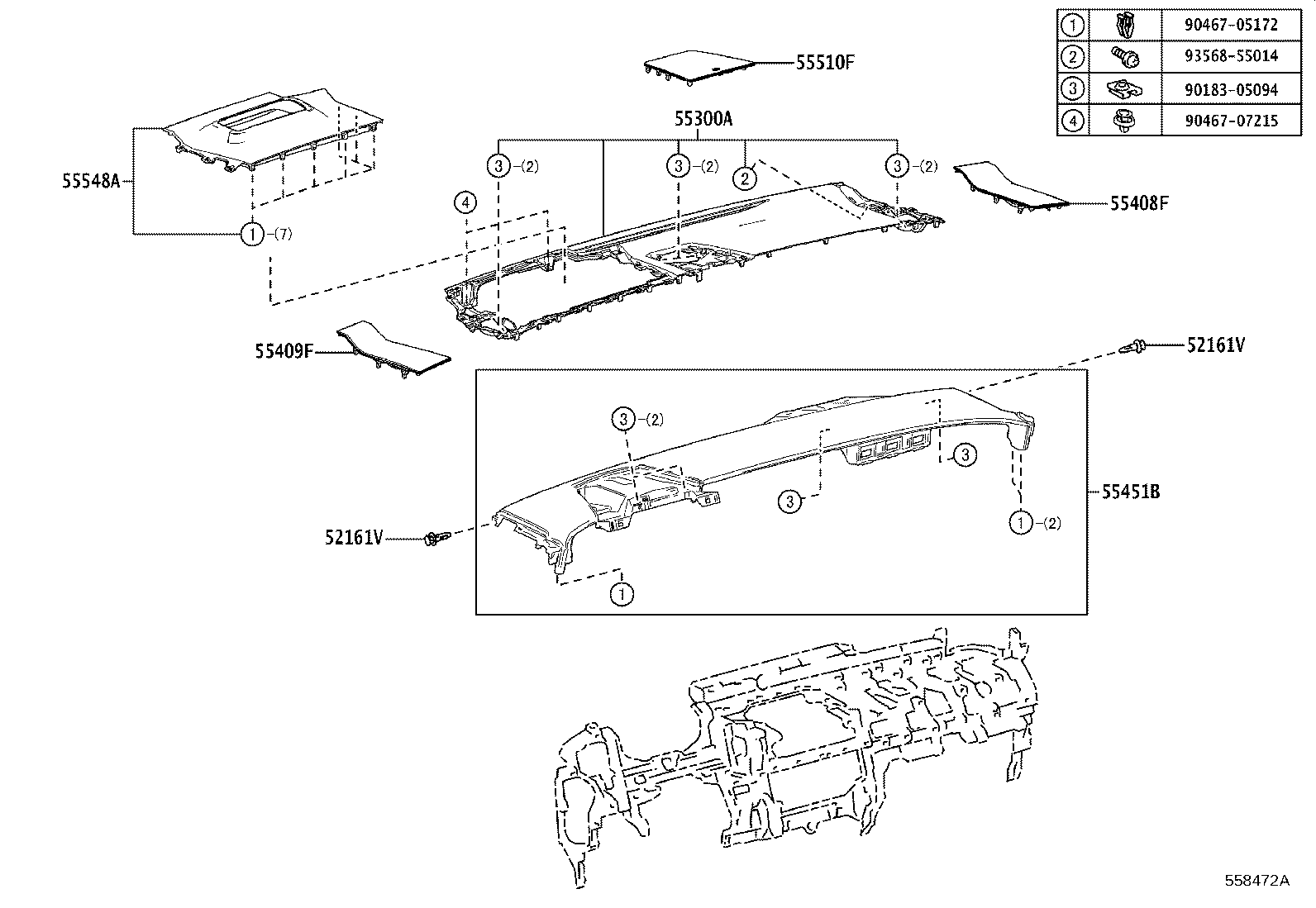 Exploded illustration 558472A