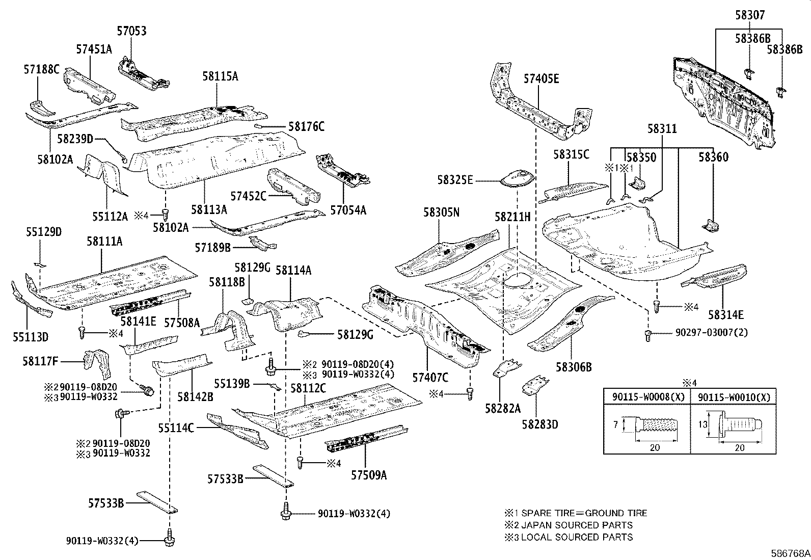 Exploded illustration 586768A