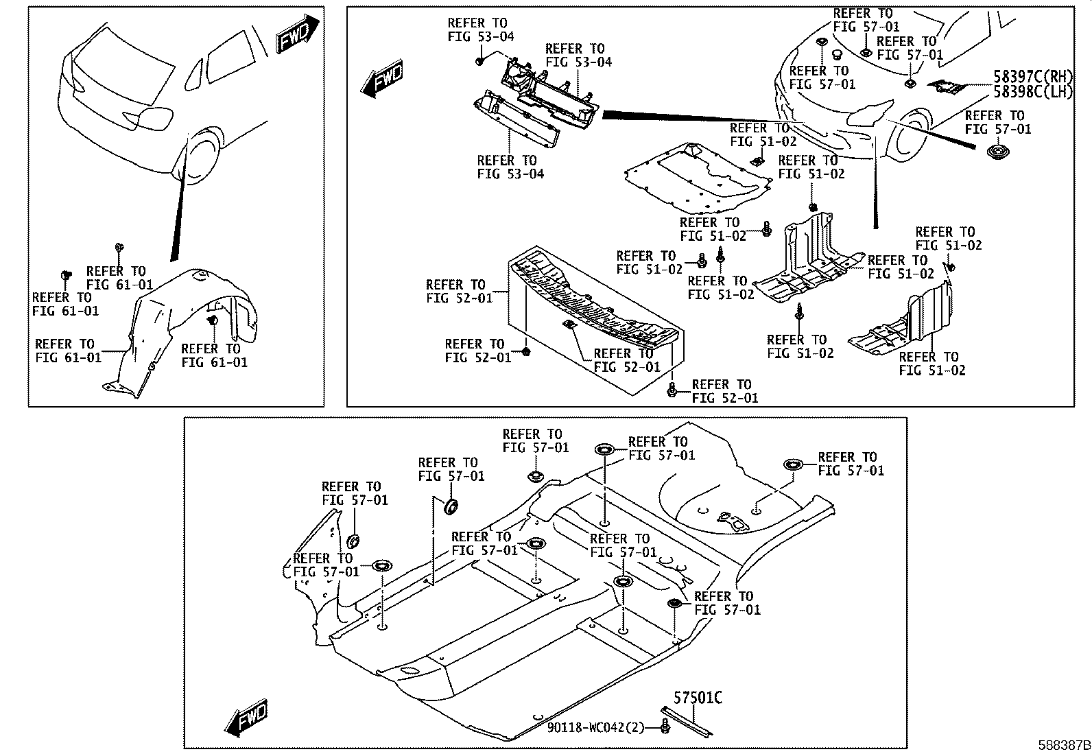 Exploded illustration 588387B