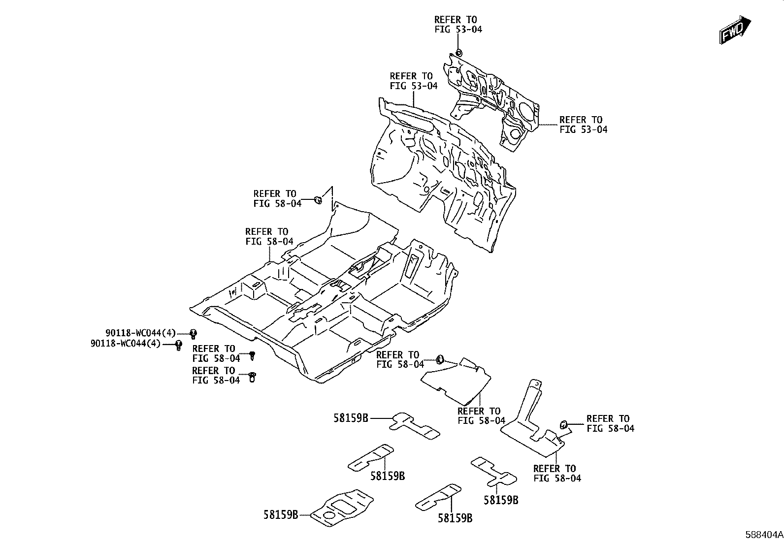 Exploded illustration 588404A