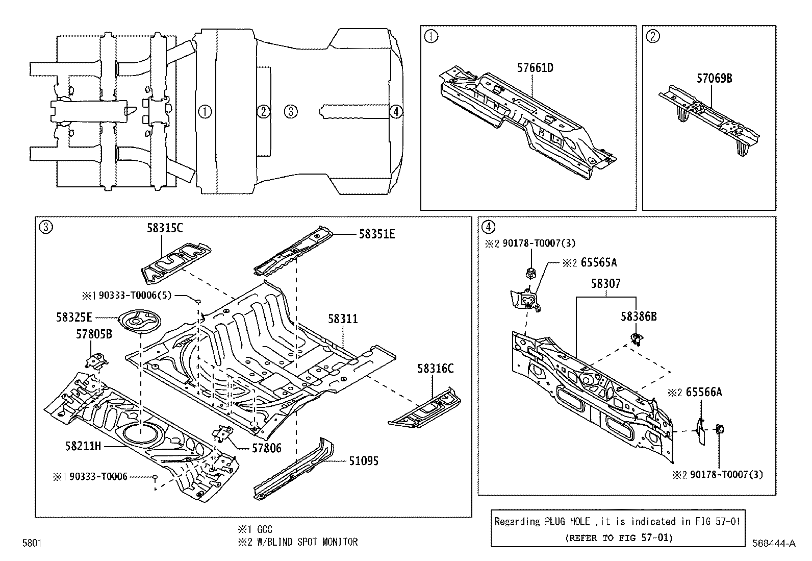 Exploded illustration 588444A
